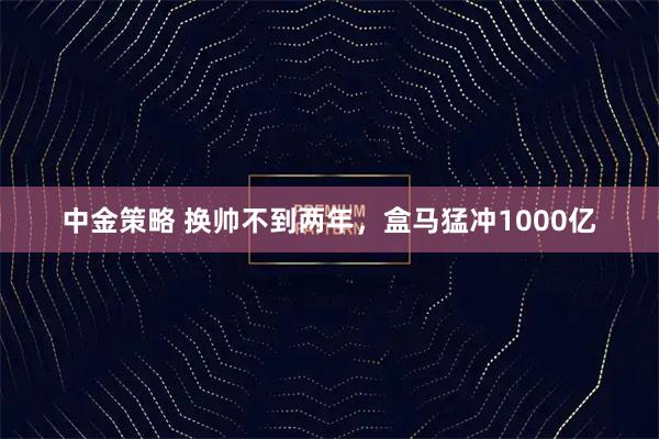 中金策略 换帅不到两年，盒马猛冲1000亿